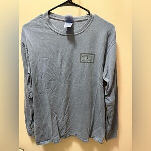 Gildan Men's Blue Long Sleeve Shirt